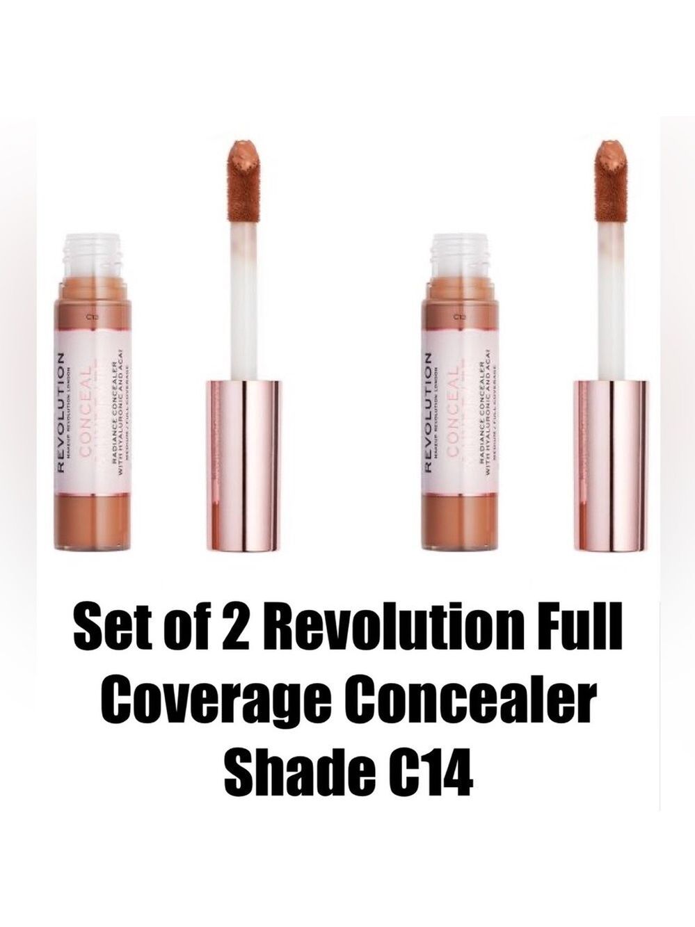 Set of 2 Revolution Conceal & Hydrate Concealer Shade C14
